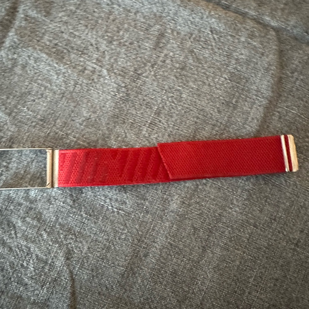 WHOOP SUPERKNIT LUXE BAND (red w/platinum - S/M)